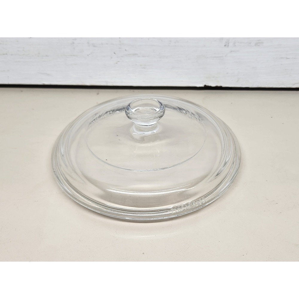 Vtg Pyrex P81C Glass Casserole Lid Only Replacement Clear ~ Excellent Condition